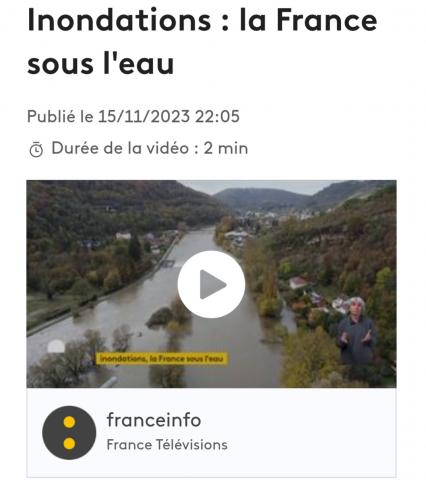 La France sous l'eau!